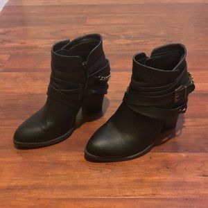 Black Ankle Boots, Size 9